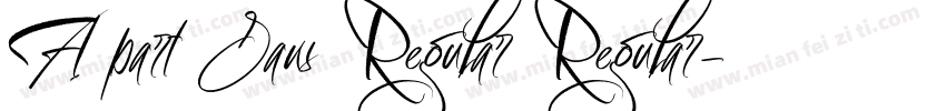 A part Sans Regular Regular字体转换